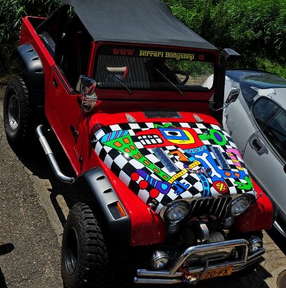 Art edition Jeep, SOLD