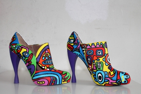 Armani based art edition high heels SOLD