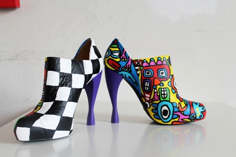 Armani based art edition high heels SOLD