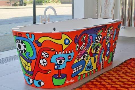 Art edition bath tube
