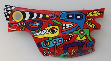 Original Ferrari panel, art edition hand painted (SOLD)