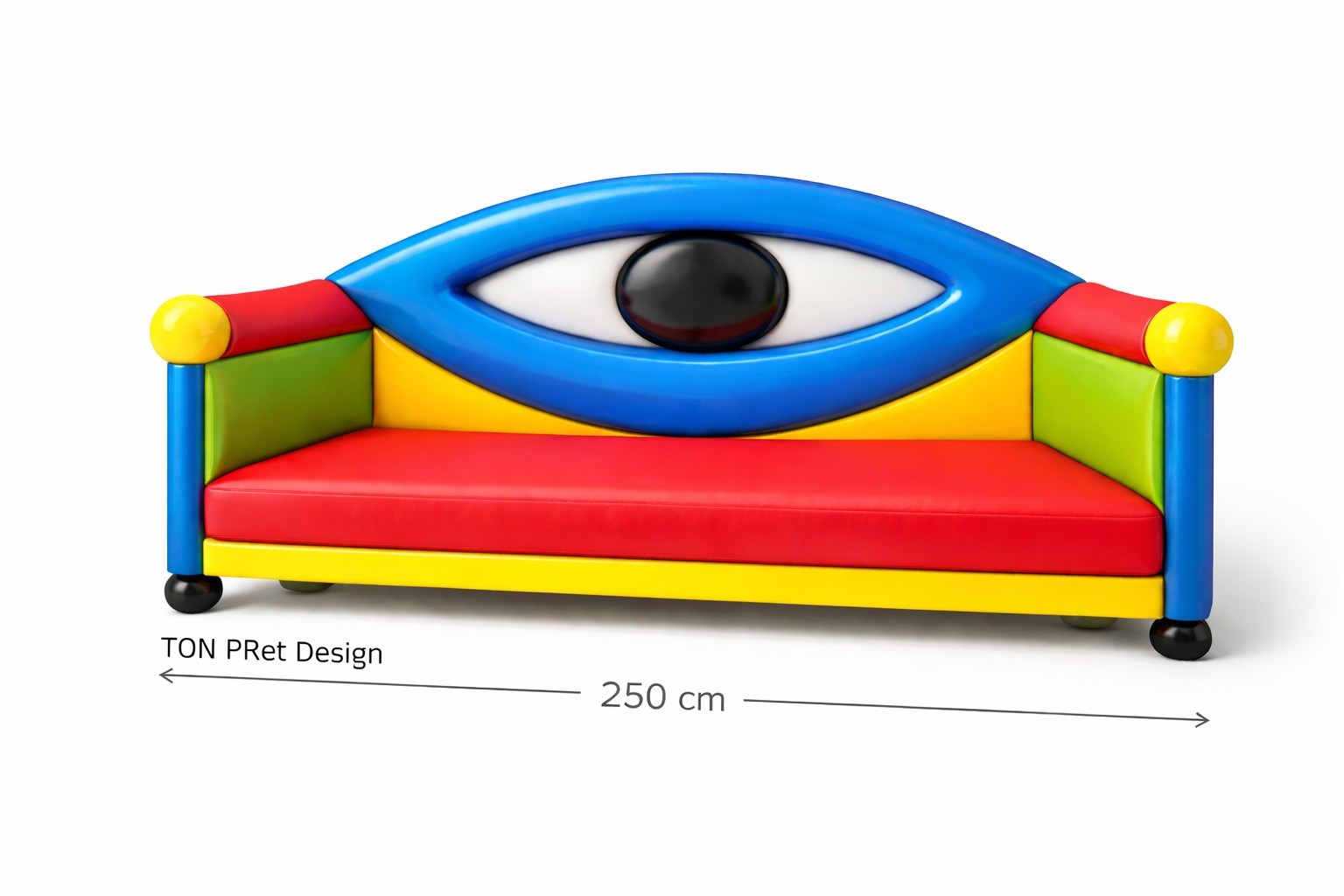 Ton Pret Design Sofa with eye, someone is watching at you